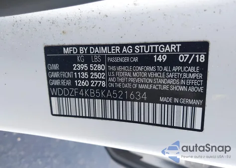 2019 Mercedes-Benz E 300 4Matic из США, поврежденный, VIN WDDZF4KB5KA521634